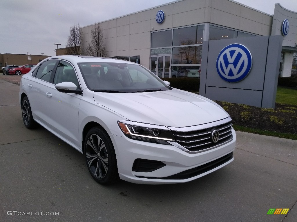 Pure White 2020 Volkswagen Passat SEL Exterior Photo #137103983