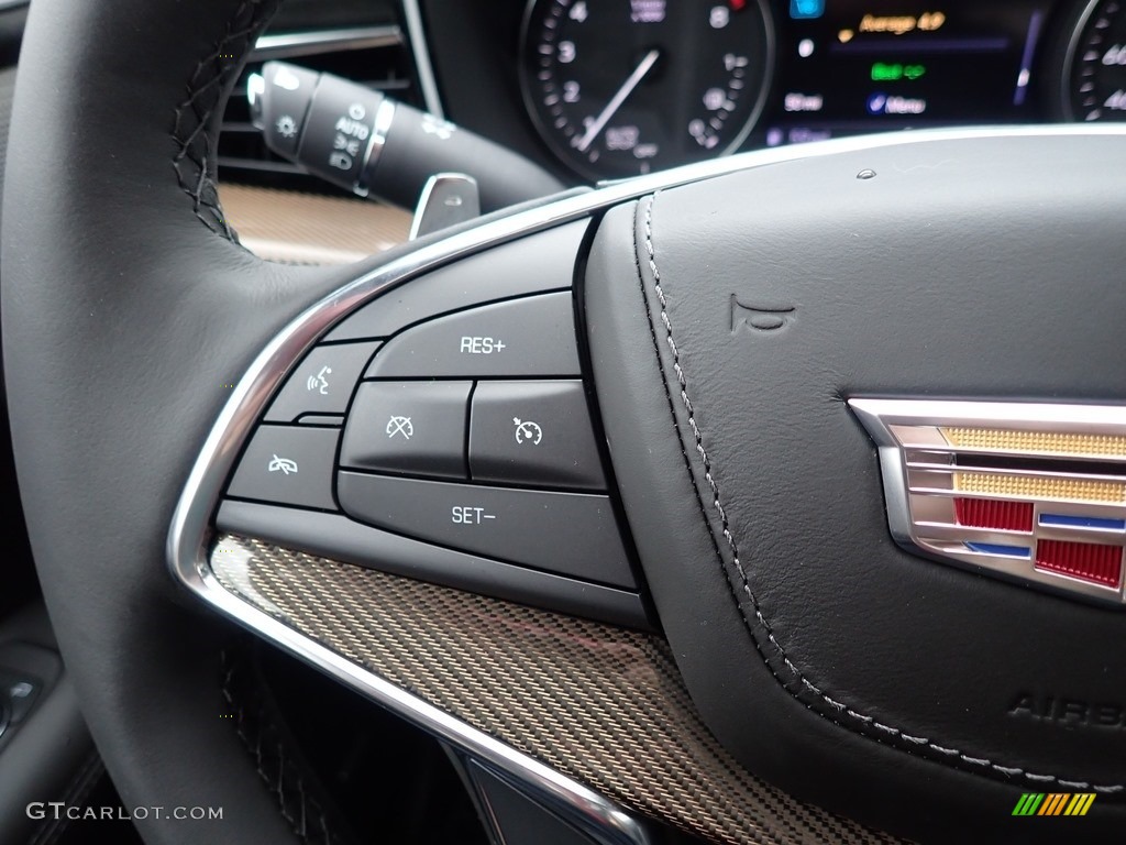 2020 Cadillac XT5 Sport AWD Jet Black Steering Wheel Photo #137104172