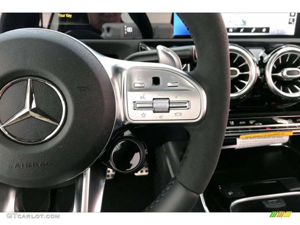 2020 Mercedes-Benz CLA AMG 35 Coupe Black Steering Wheel Photo #137104274