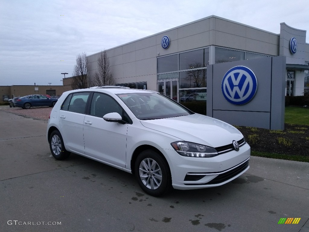 Pure White 2019 Volkswagen Golf S Exterior Photo #137104376