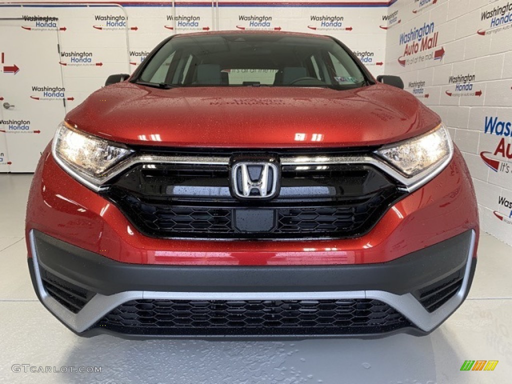 2020 CR-V LX AWD - Radiant Red Metallic / Gray photo #3