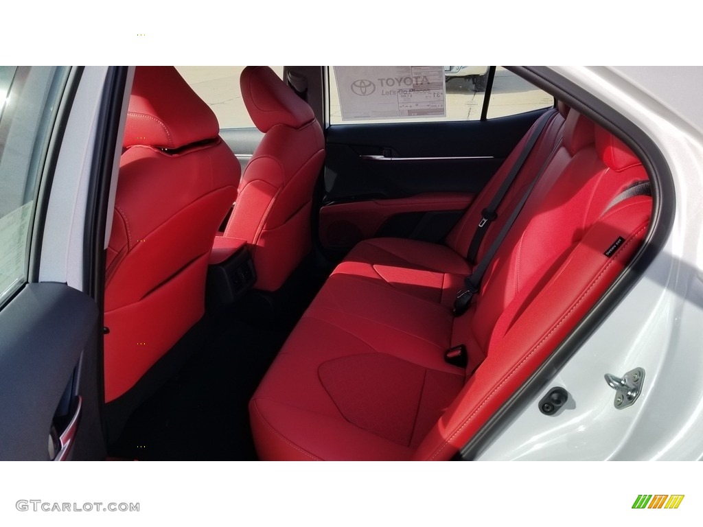 Cockpit Red Interior 2020 Toyota Camry XSE Photo #137105726