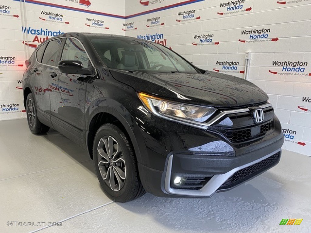 2020 CR-V EX-L AWD - Obsidian Blue Pearl / Gray photo #2