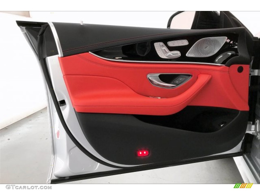 2020 Mercedes-Benz AMG GT 53 Red Pepper/Black Door Panel Photo #137108147