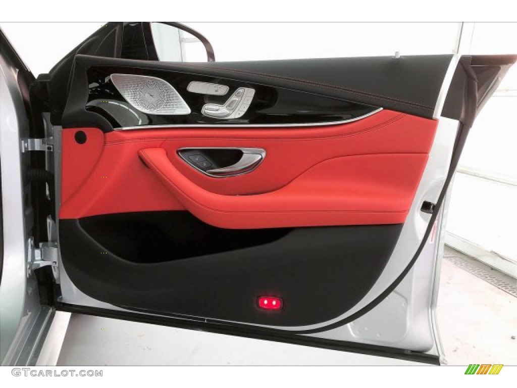 2020 Mercedes-Benz AMG GT 53 Red Pepper/Black Door Panel Photo #137108246