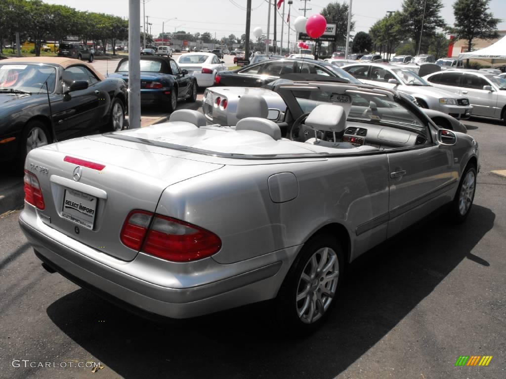 1999 CLK 320 Convertible - Brilliant Silver Metallic / Ash photo #8