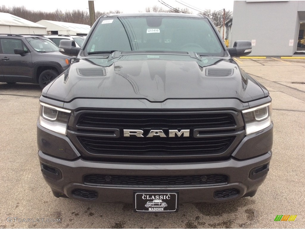 2020 1500 Laramie Crew Cab 4x4 - Granite Crystal Metallic / Black photo #4