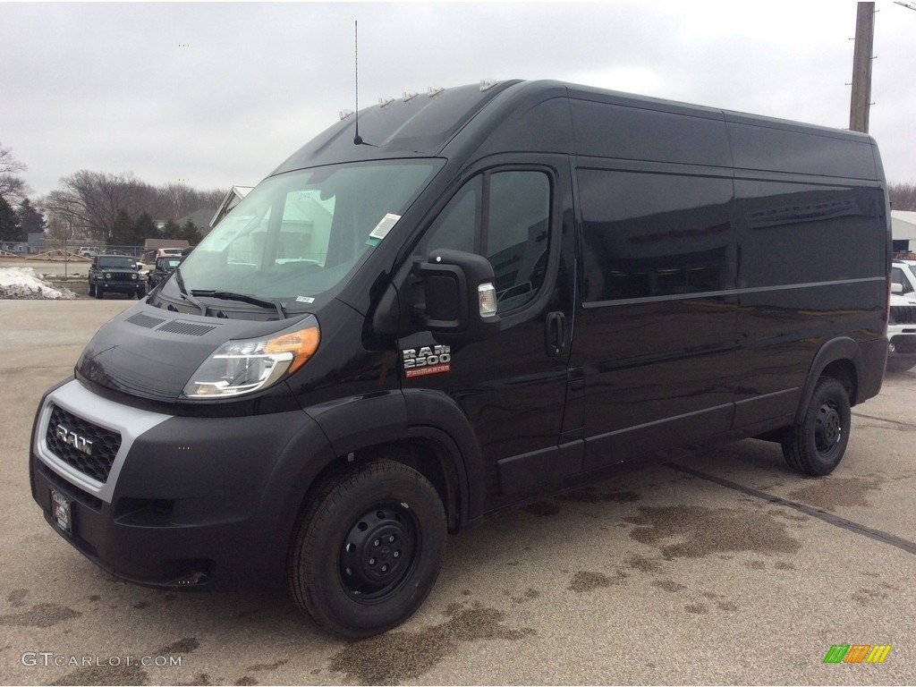 Black 2020 Ram ProMaster 2500 High Roof Cargo Van Exterior Photo #137111873