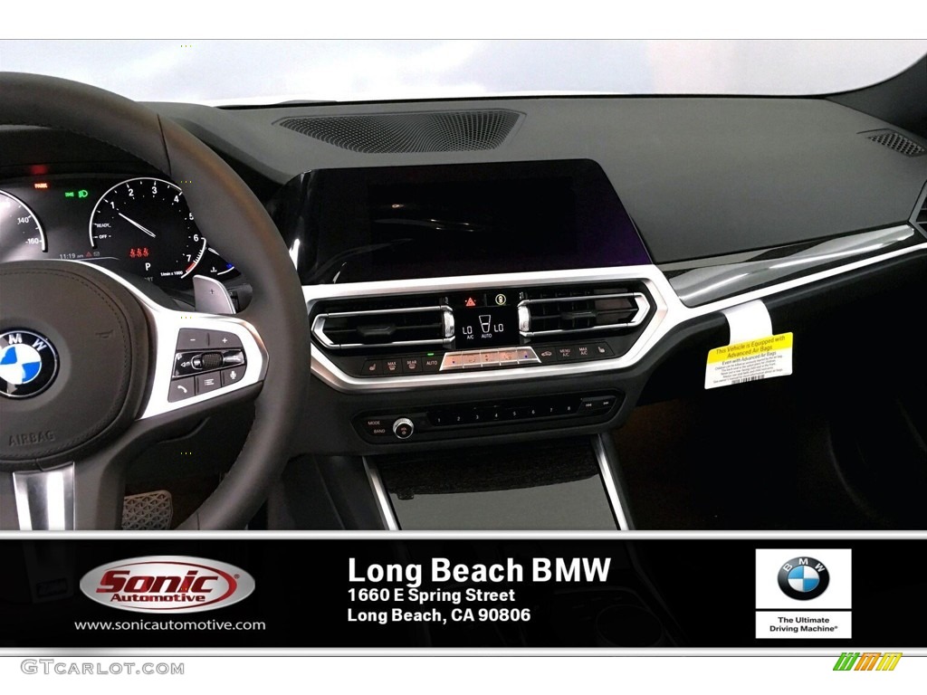 2020 3 Series 330i Sedan - Mineral White Metallic / Black photo #5