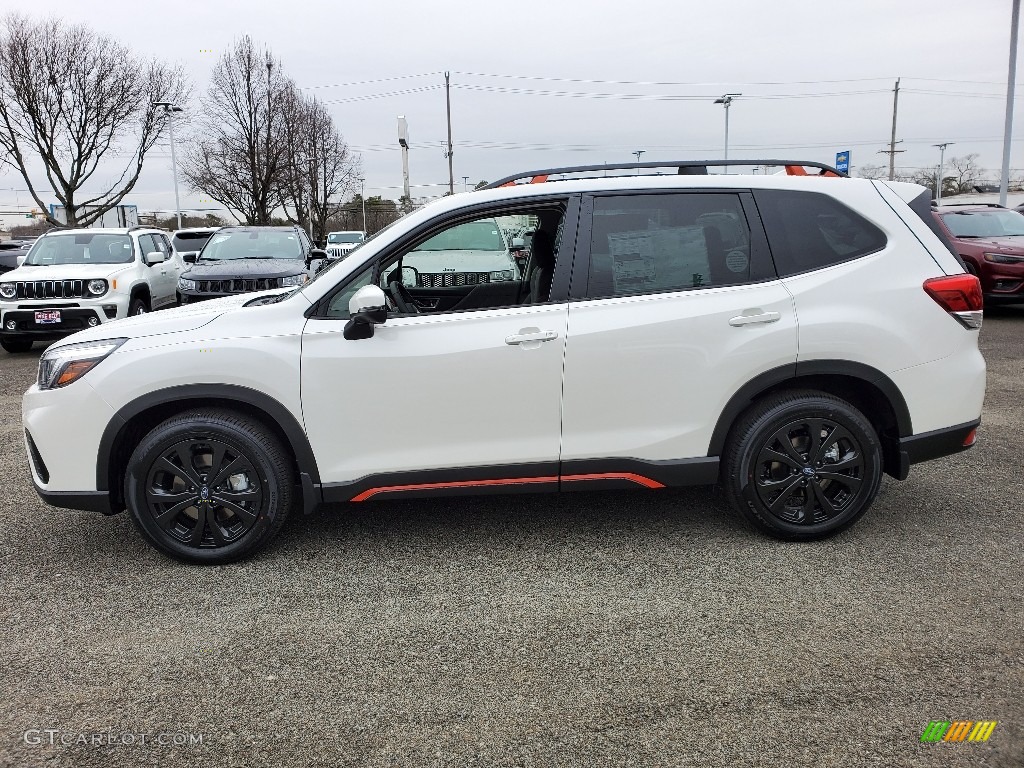 2020 Forester 2.5i Sport - Crystal White Pearl / Gray Sport photo #3
