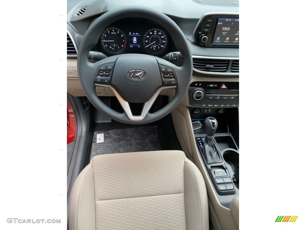2020 Tucson Value AWD - Gemstone Red / Beige photo #13