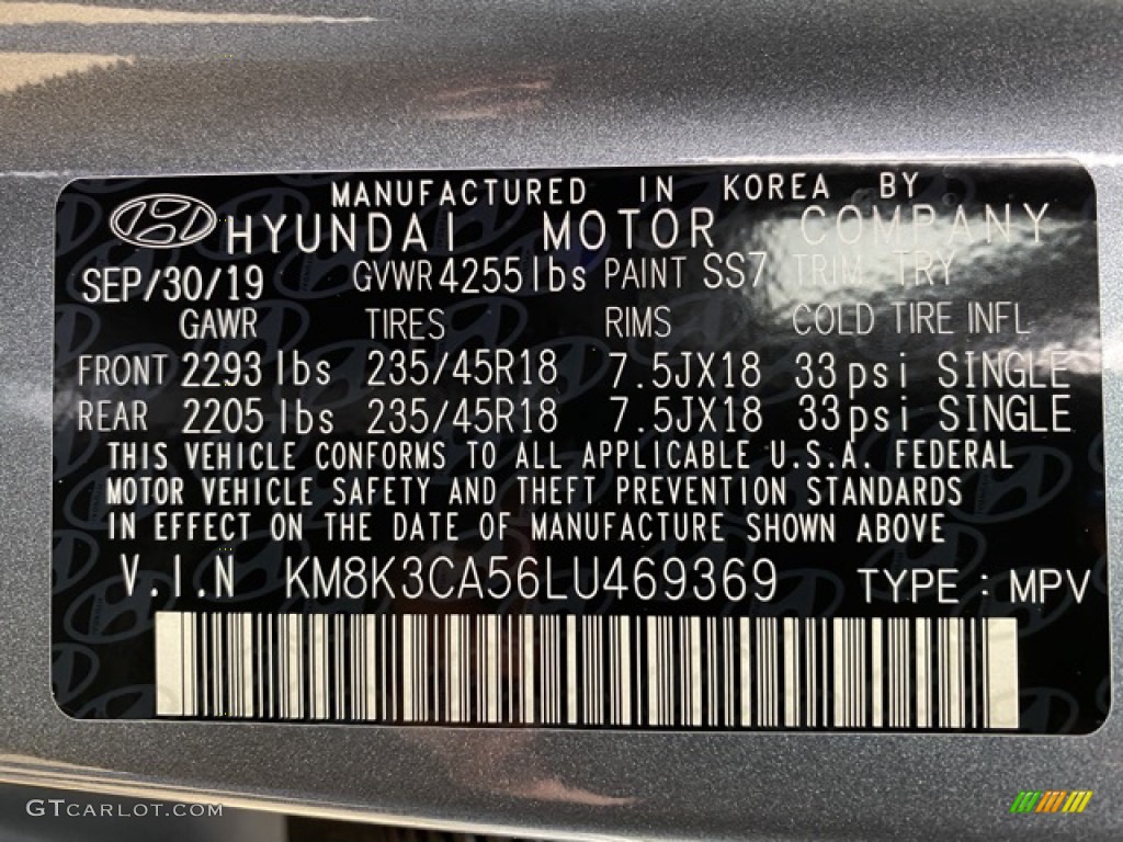 2020 Kona Color Code SS7 for Sonic Silver Photo #137117646