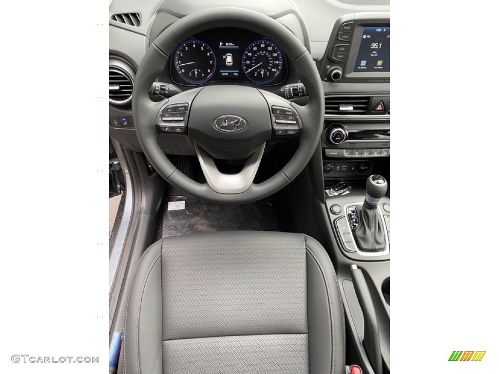 2020 Hyundai Kona Limited AWD Black Steering Wheel Photo #137117733