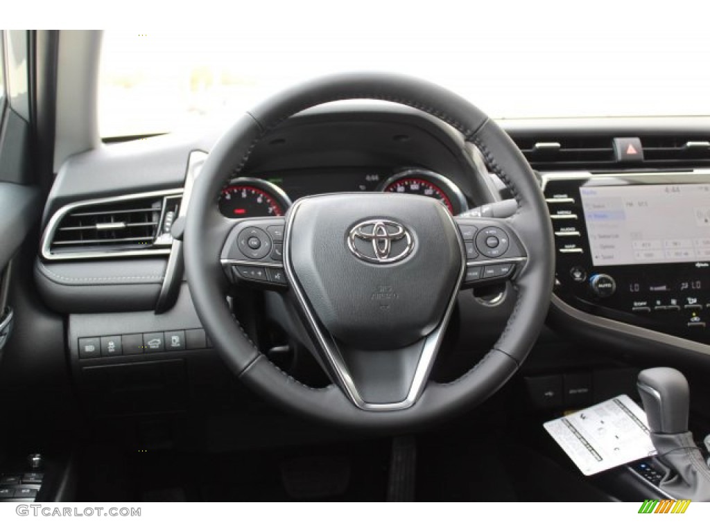 2020 Toyota Camry XSE Black Steering Wheel Photo #137118126