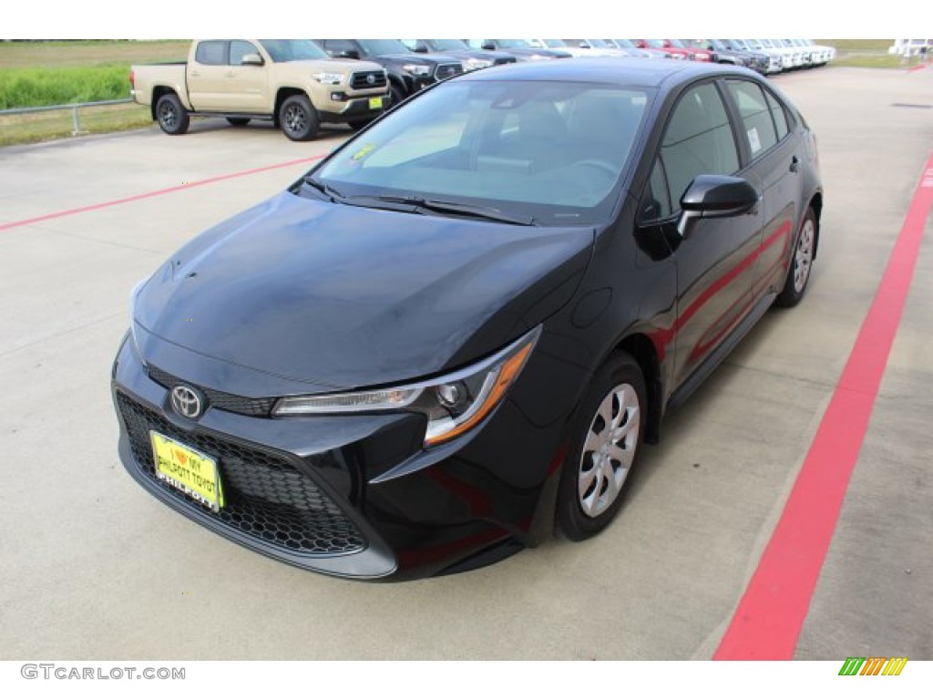 2020 Corolla LE - Black Sand Pearl / Black photo #4