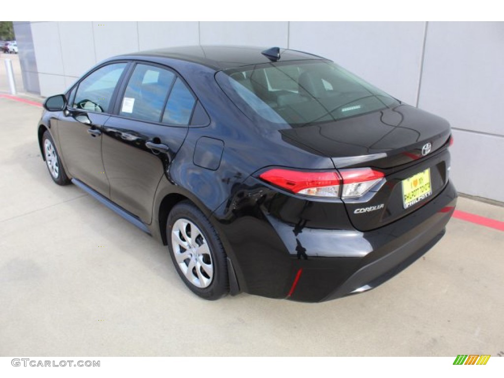 2020 Corolla LE - Black Sand Pearl / Black photo #6