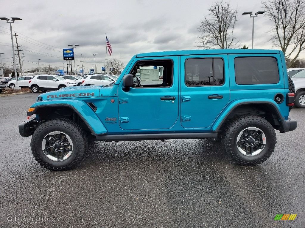 Bikini Pearl 2020 Jeep Wrangler Unlimited Rubicon 4x4 Exterior Photo #137120970