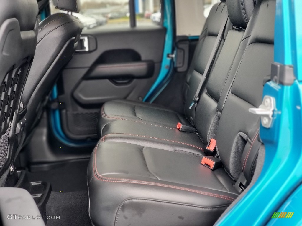 Black Interior 2020 Jeep Wrangler Unlimited Rubicon 4x4 Photo #137121045