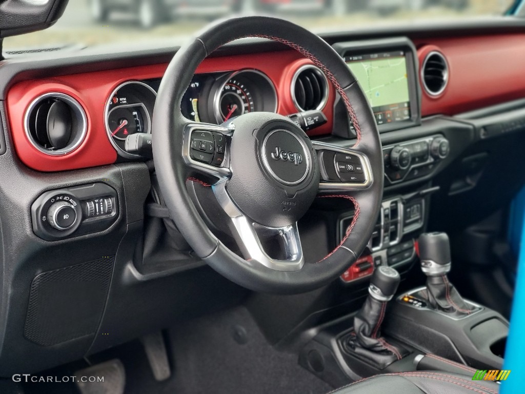 2020 Jeep Wrangler Unlimited Rubicon 4x4 Black Dashboard Photo #137121069