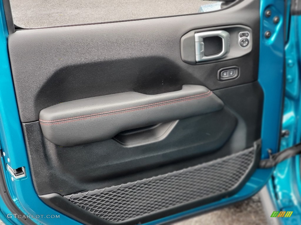 2020 Jeep Wrangler Unlimited Rubicon 4x4 Black Door Panel Photo #137121105