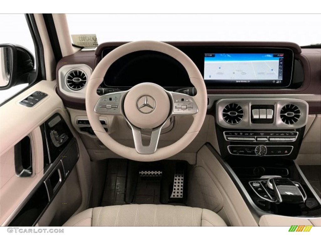 2020 Mercedes-Benz G 550 Macchiato Beige/Red Dashboard Photo #137121516