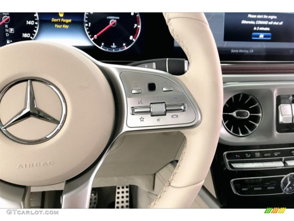 2020 Mercedes-Benz G 550 Macchiato Beige/Red Steering Wheel Photo #137121858