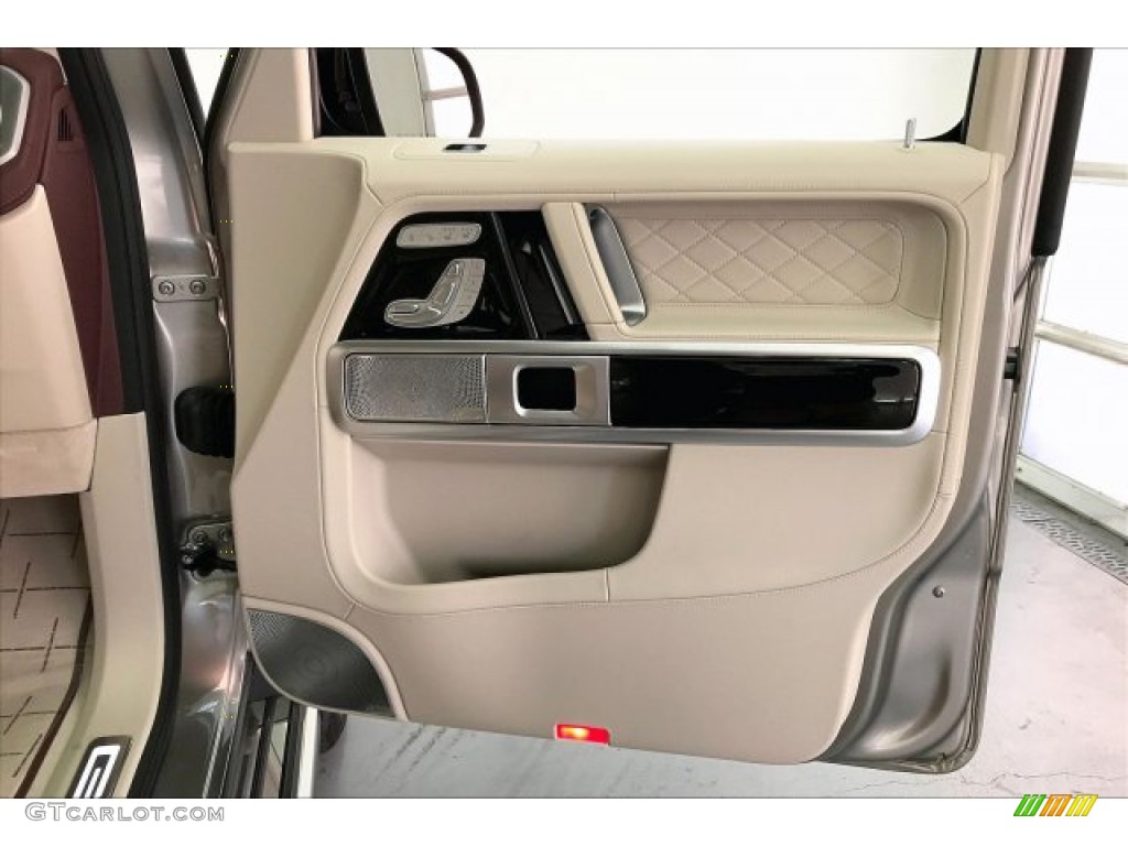 2020 Mercedes-Benz G 550 Macchiato Beige/Red Door Panel Photo #137122104