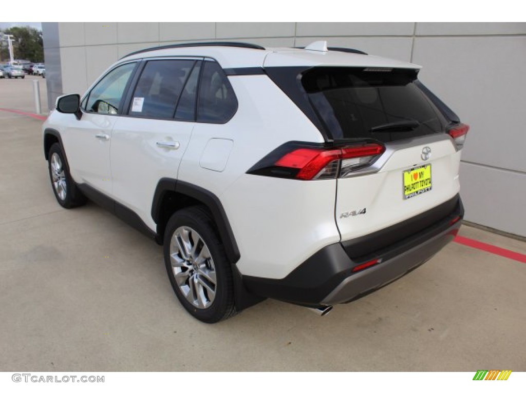 2020 RAV4 Limited - Blizzard White Pearl / Black photo #6