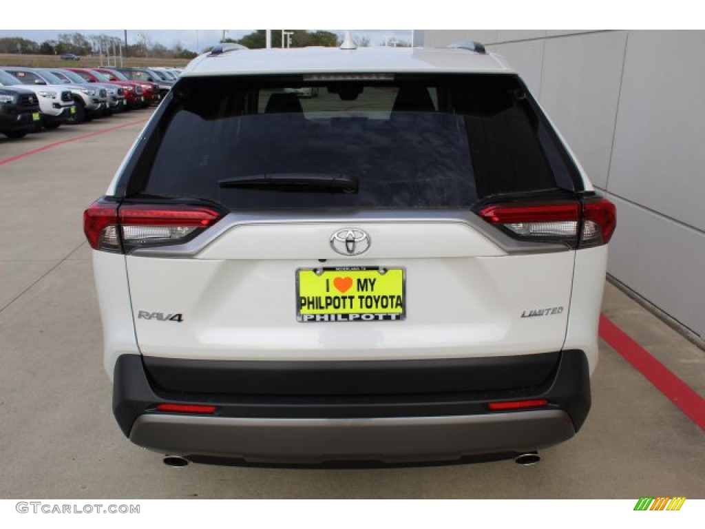 2020 RAV4 Limited - Blizzard White Pearl / Black photo #7