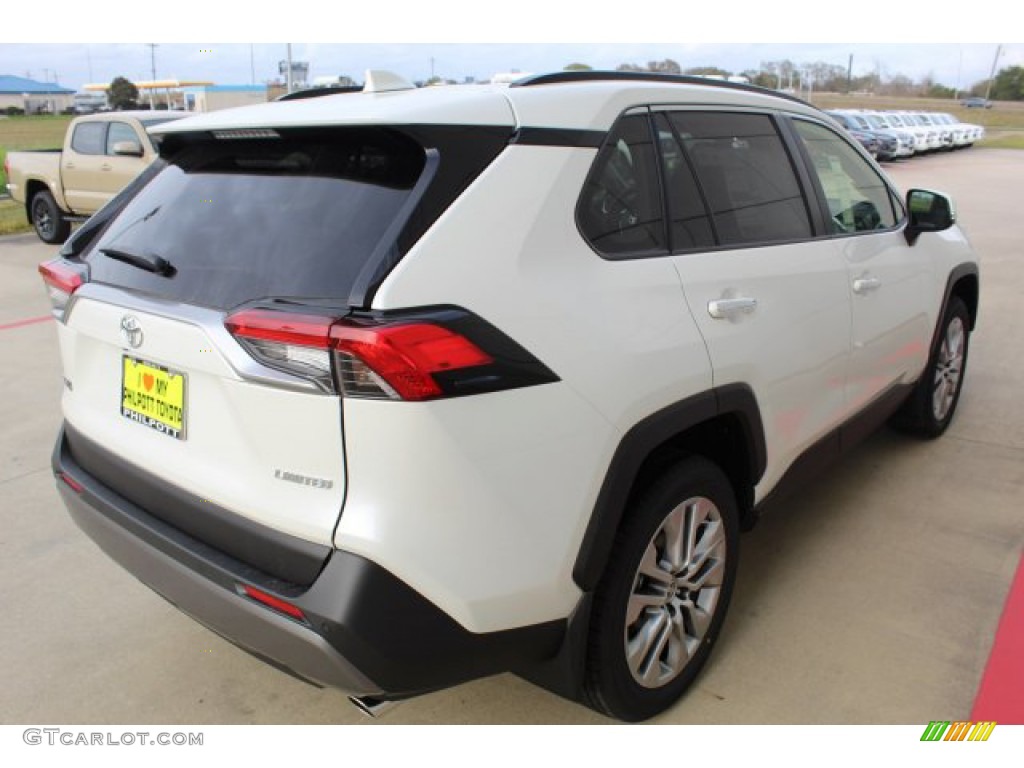 2020 RAV4 Limited - Blizzard White Pearl / Black photo #8