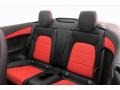 2020 Mercedes-Benz C Red Pepper/Black Interior Rear Seat Photo