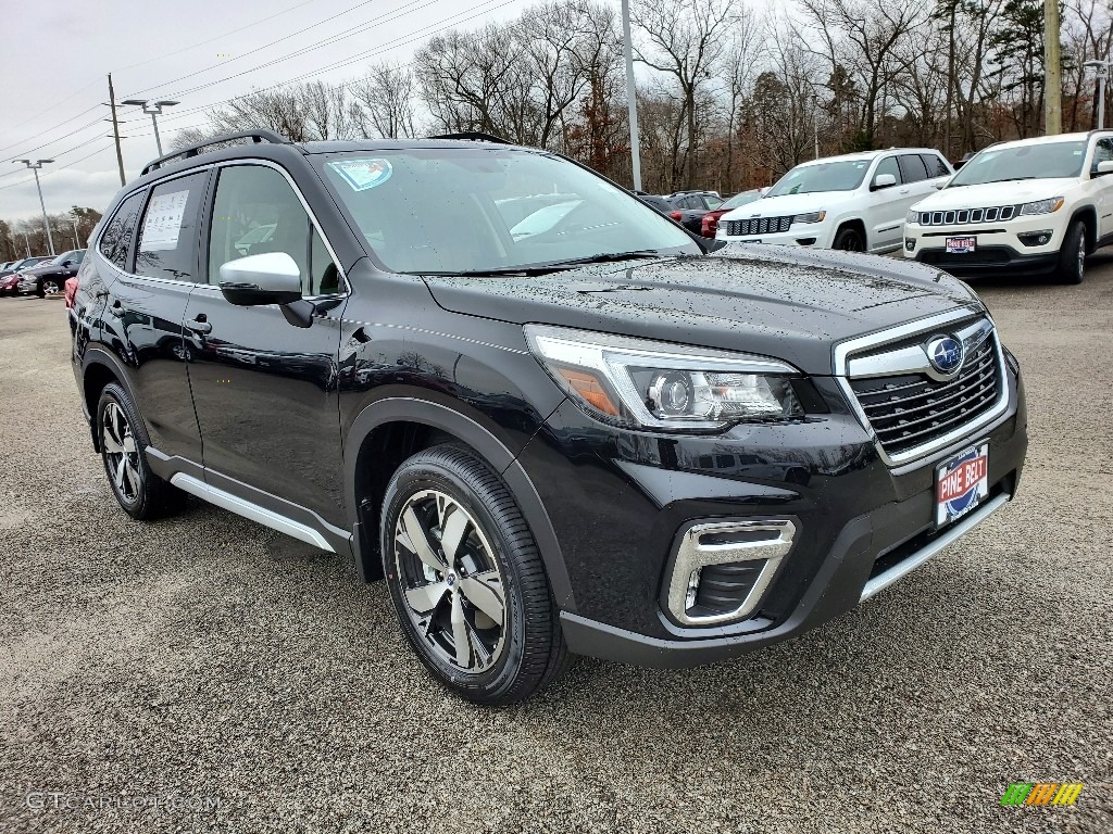 2020 Forester 2.5i Touring - Crystal Black Silica / Saddle Brown photo #1