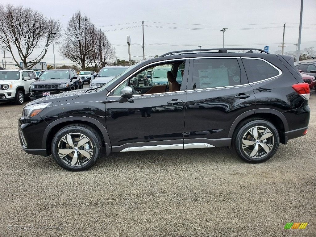 Crystal Black Silica 2020 Subaru Forester 2.5i Touring Exterior Photo #137124126