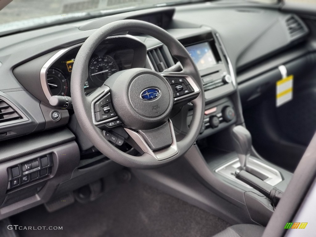 2020 Subaru Impreza Premium Sedan Black Steering Wheel Photo #137124393