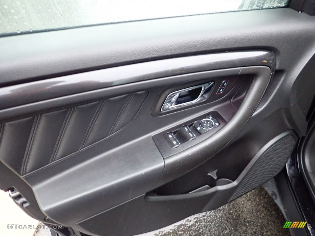 2019 Ford Taurus SHO AWD Charcoal Black/Mayan Gray Door Panel Photo #137127266
