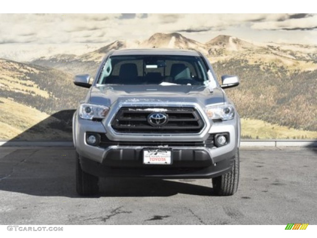 2020 Tacoma SR5 Double Cab 4x4 - Silver Sky Metallic / Cement photo #2