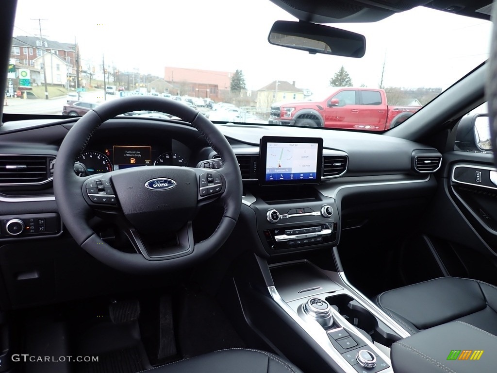 Ebony Interior 2020 Ford Explorer XLT 4WD Photo #137128301