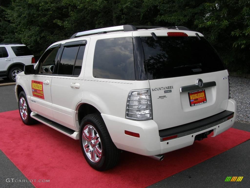 2007 Mountaineer Premier AWD - White Chocolate Tri Coat / Camel photo #6