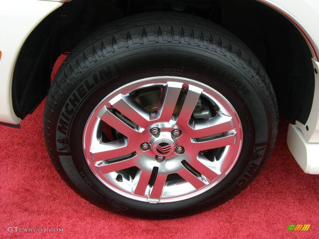 2007 Mountaineer Premier AWD - White Chocolate Tri Coat / Camel photo #9