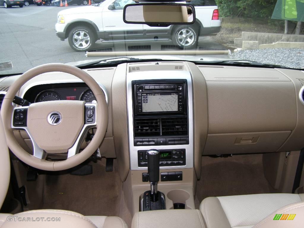 2007 Mountaineer Premier AWD - White Chocolate Tri Coat / Camel photo #18