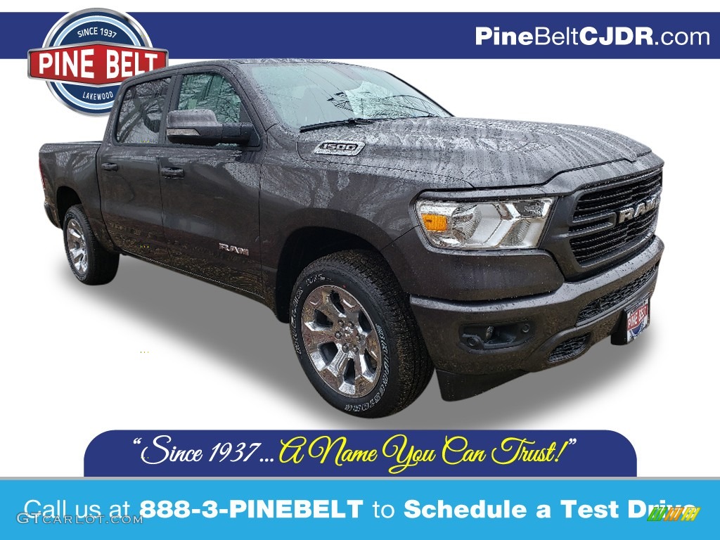 2020 1500 Big Horn Crew Cab 4x4 - Granite Crystal Metallic / Black photo #1