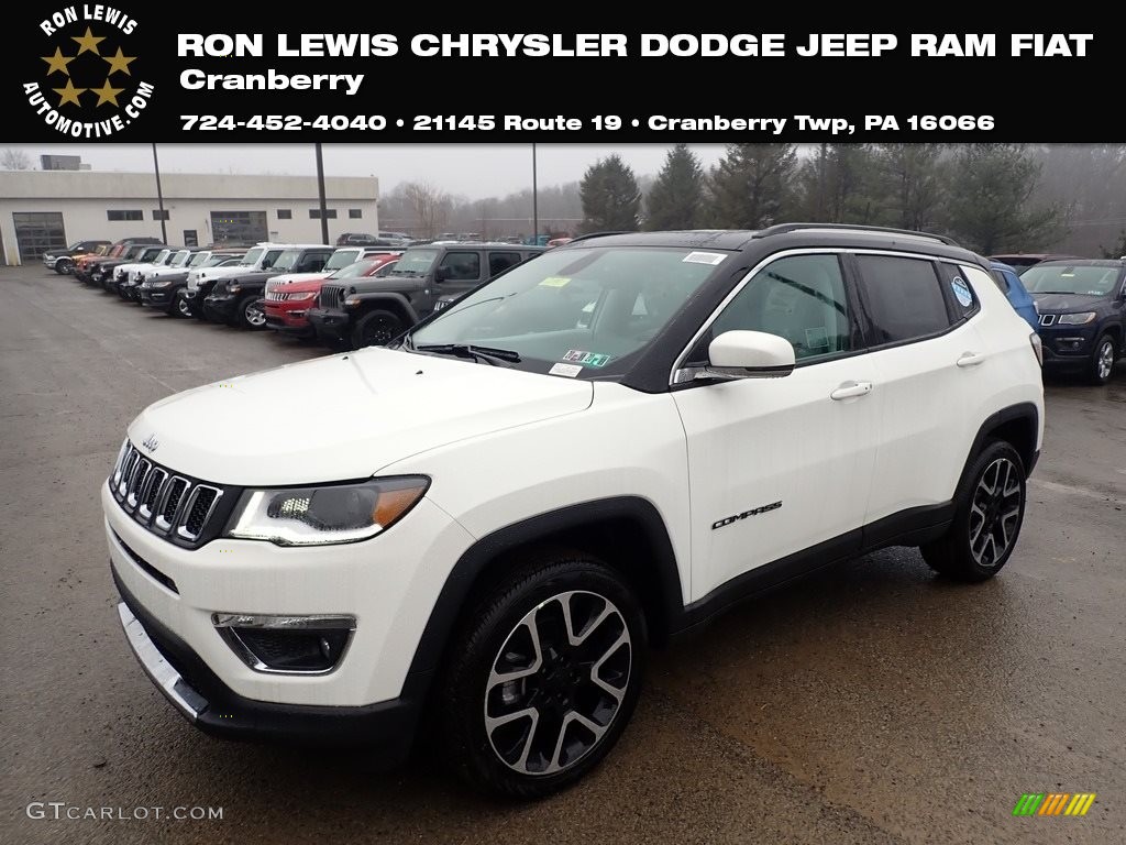 2020 Compass Limted 4x4 - White / Ski Gray/Black photo #1