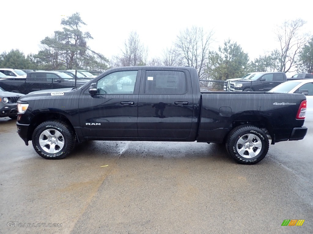 2020 1500 Big Horn Crew Cab 4x4 - Diamond Black Crystal Pearl / Black/Diesel Gray photo #2