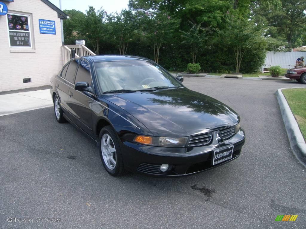 2003 Galant LS - Kalapana Black Pearl / Gray photo #9