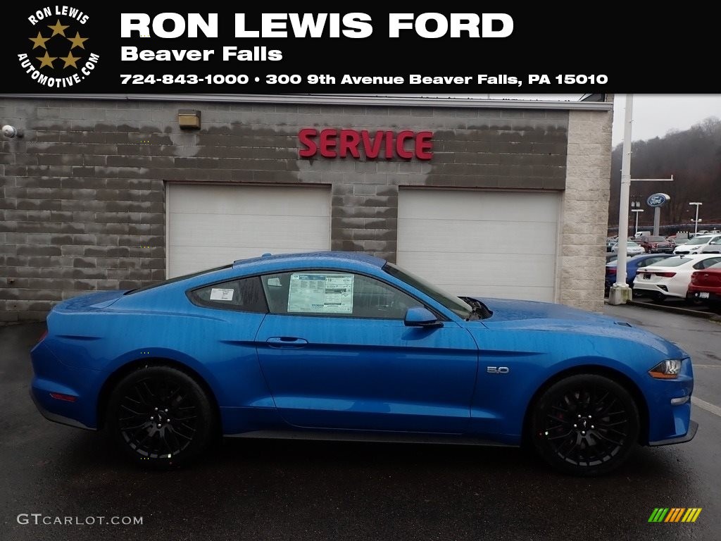 Velocity Blue Ford Mustang