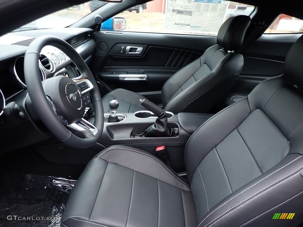 Ebony Interior 2020 Ford Mustang GT Premium Fastback Photo #137141402