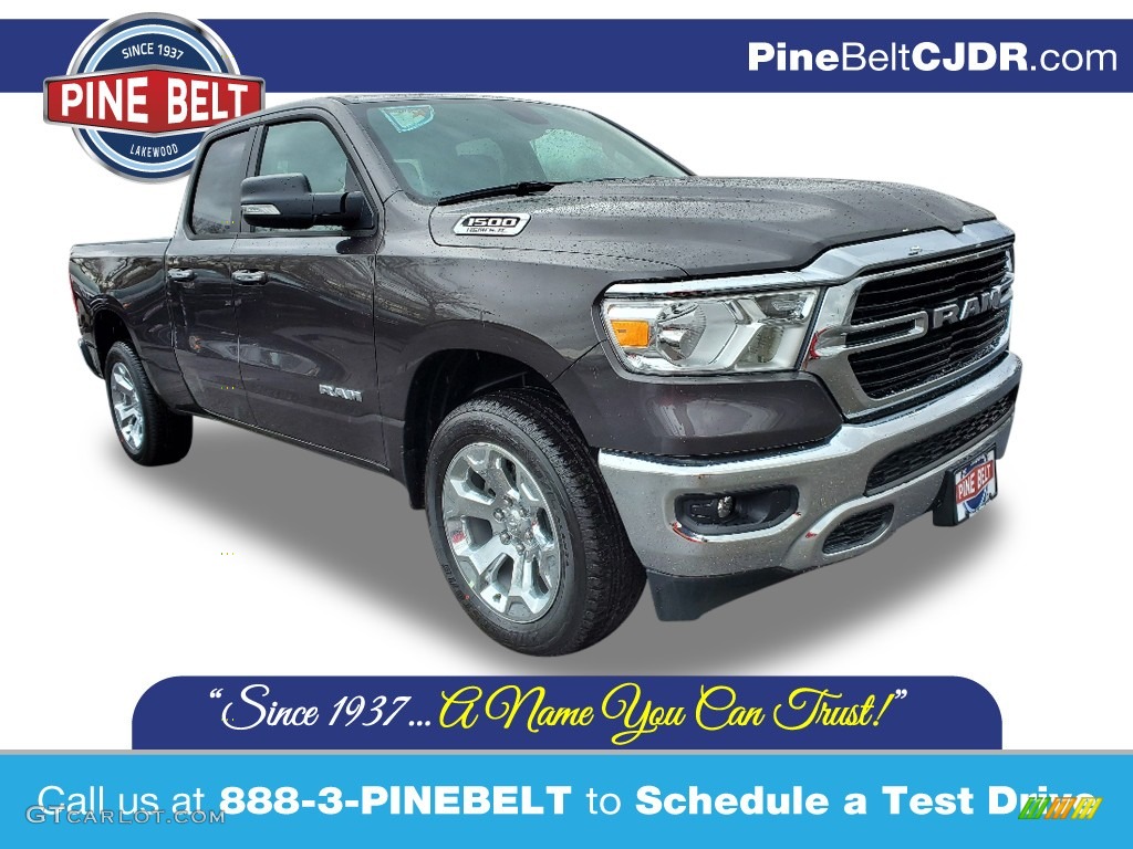 2020 1500 Big Horn Quad Cab 4x4 - Granite Crystal Metallic / Black/Diesel Gray photo #1