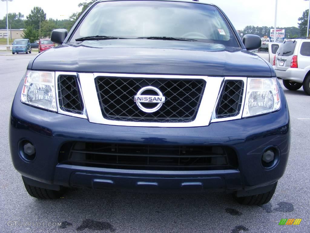 2008 Pathfinder S - Majestic Blue / Cafe Latte photo #3