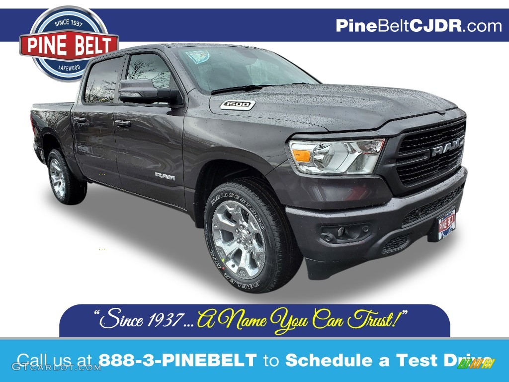 2020 1500 Big Horn Crew Cab 4x4 - Granite Crystal Metallic / Black photo #1