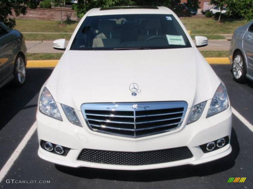 2010 E 350 Sedan - Arctic White / Almond Beige photo #2
